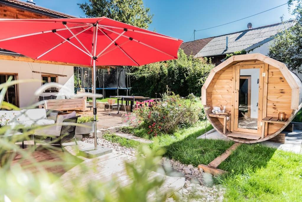 Exklusives Design-Apartment & Sauna Warngau Eksteriør billede